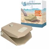 CoolPets Waterfontein Hond Tuinslang - Drinkfontein hond – Waterspeelgoed Hond - Verkoeling voor Honden - Splash Water Fountain - Beige