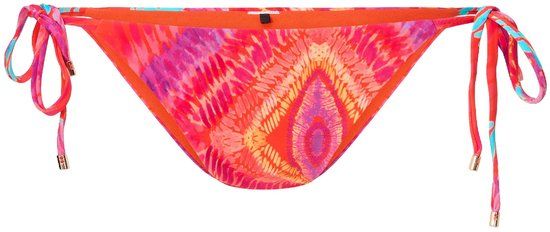 LingaDore Brasilian Bikini Broekje Sea Coral Tie-dye Maat 38
