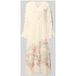 COMMA Jurk lichtbeige / pasteelgeel / pastelgroen / watermeloen rood