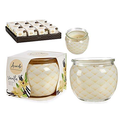 BigBuy Home S3606565 Kaars Vanille 7.5 x 6.5 x 7.5 cm