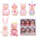 Set de 6 Mini Poupées Bébé avec Vêtements pour Enfants