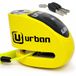 URBAN UR906Y Motorfiets Schijfslot met Alarm 120dB Hi-Tech X2 ON, Waterdicht Vervangbare Module, CR2 Batterij, Herinneringskabel, 6mm Universeel Motorfietsslot voor Motoren Scooters E-Bikes E-Steps