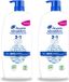 Head & Shoulders Classic 2-in-1 Shampoo + Conditioner Anti-roos - 1000ml - Pompe - Lot économique - 2 pièces