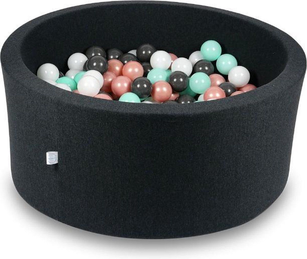 Viking Choice Ballenbak rond zwart - 300 ballen - 90 x 40 cm - ballenbad