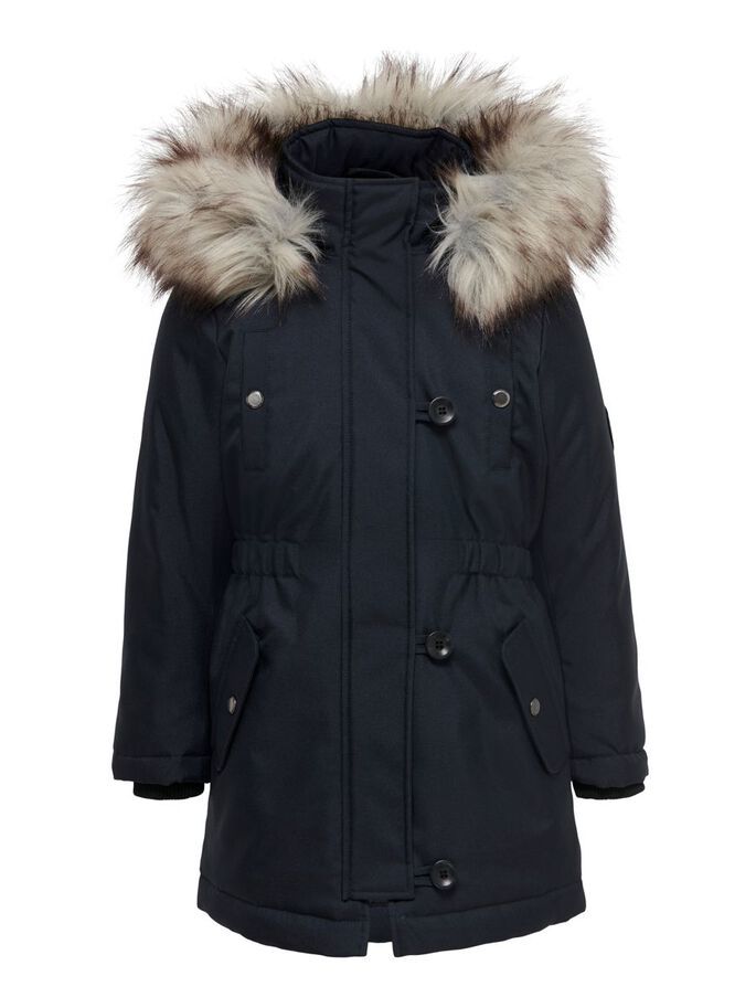 ONLY KIDS GIRL Winter Jacket Blue 158 Polyester Outdoor