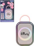Lexibook Pink Bluetooth karaoke met 2 draadloze microfoons