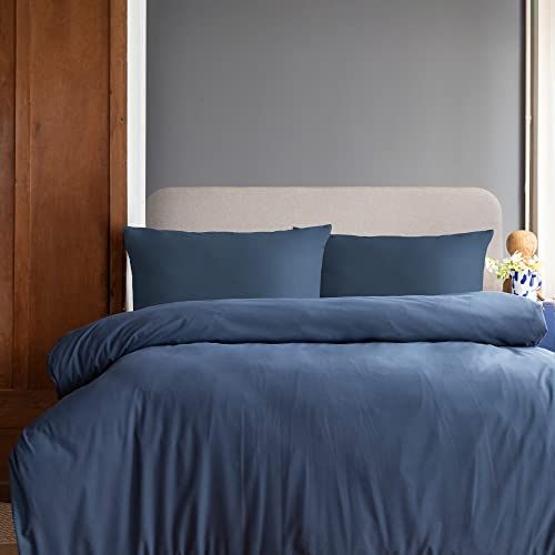 Komfortec Premium beddengoed 240 x 220 cm dekbedovertrek + 2 kussenslopen, blauw