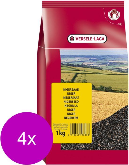 VERSELE-LAGA Nigerzaad - Vogelvoer - 4 x 1 kg