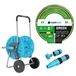Cellfast Slangwagen Aluplus 1/2" 60 meter + Tuinslang Cellfast Green ATS2 1/2" 25 meter + Set met rechte sproeikop Cellfast Basic 1/2"