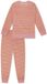 SCHIESSER Pyjama lang Gestreept Oudroze Katoen/Polyester Meisjes 116
