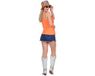 Wilbers&Wilbers Oranje Pailletten Party Top Vrouw