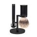 MÜHLE - Rocca - Scheerset - RVS Zwart/ DLC Coating - Silvertip Fibre
