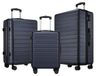 StarTech ABS Koffer - 50/61/71 cm - Krasbestendig - Verstelbare handgrepen - Verdeelde opbergruimte - Stilstaande wielen - Blauw