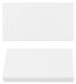 Plaque de recouvrement, 2 pièces - Sans vis et clipsable - Blanc