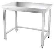 Goldinox Plan de travail en acier inoxydable, 1200 x 800 mm, avec renfort, modèle PREMIUM