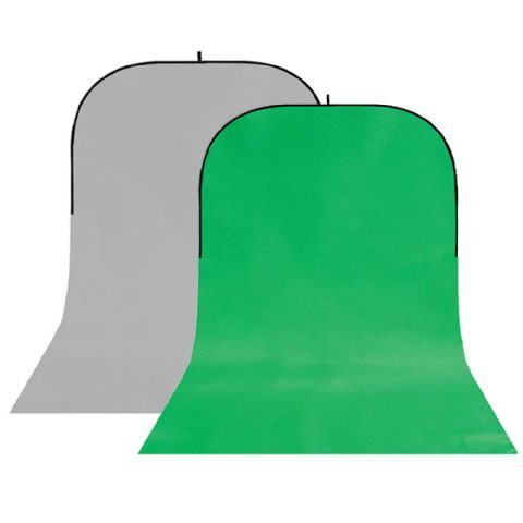 StudioKing BBT-03-10 Background Board grijs/groen 400x150cm