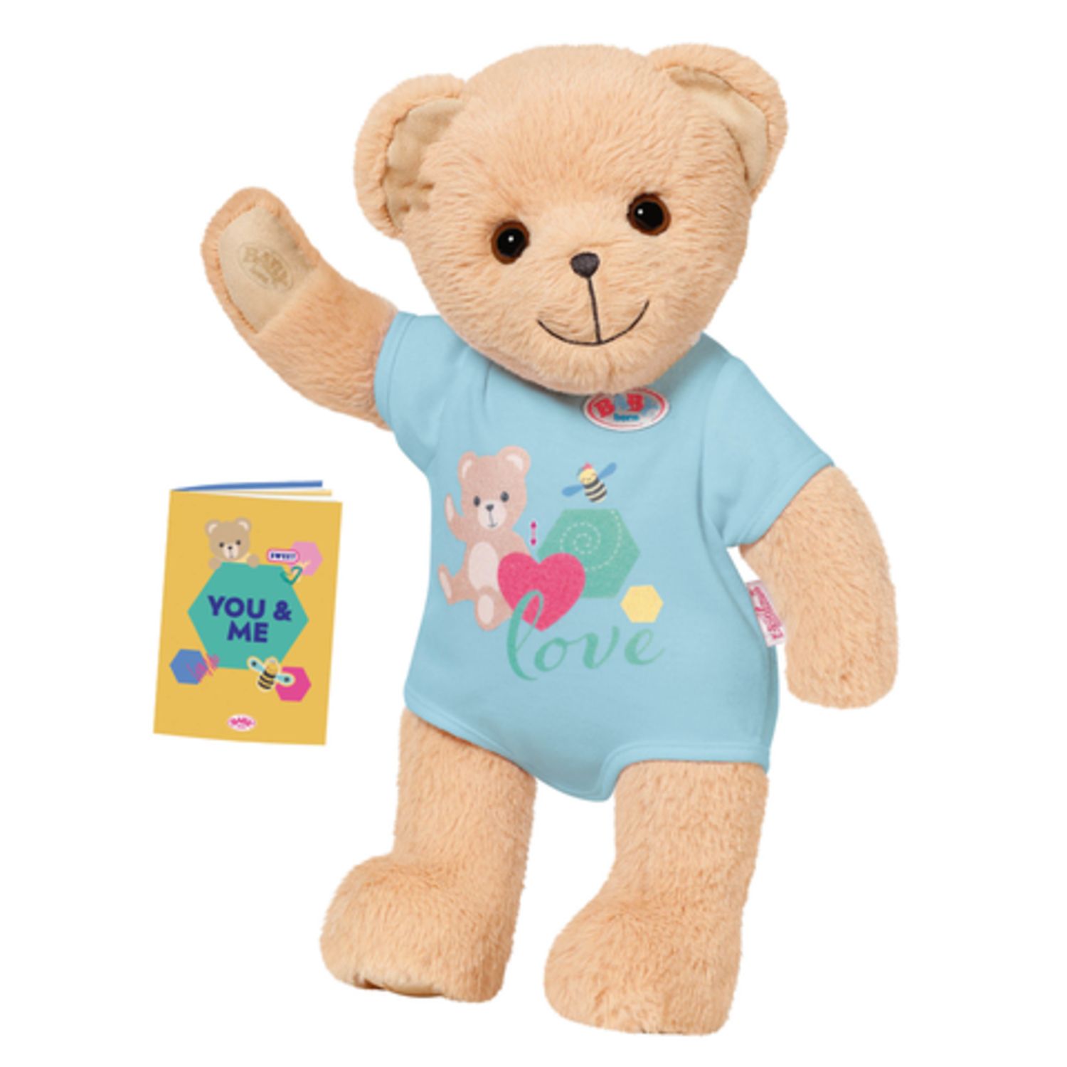 BABY born Beer blauw - Knuffel