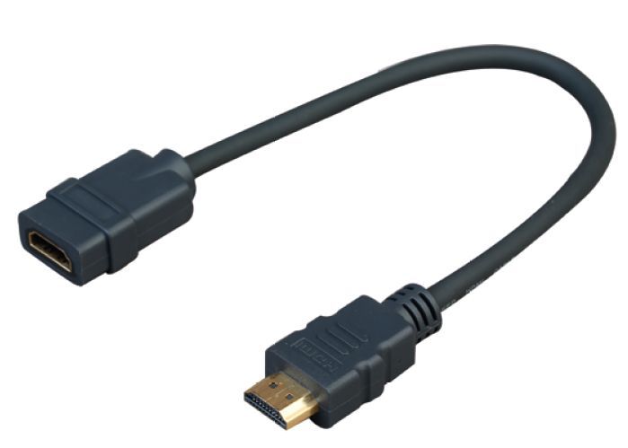 VivoLink ProHDMIADAPHDMIF - HDMI kabel - 0,2 m - Zwart