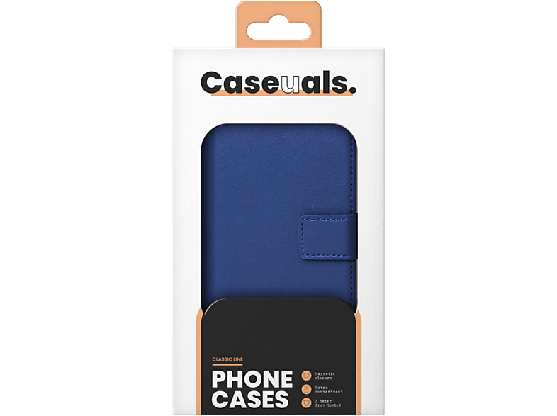Caseuals Caseuals Genuine Leather Wallet Bookcase Samsung Galaxy A54 5g - Blauw