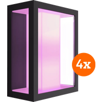Philips Hue Impress - Muurlamp - 4-pack - Zwart - White and Color