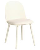 Beliani ANKENY - Set van 2 eetkamerstoelen - Lichtbeige - Kunstleer