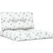 Coussin de palette lot de 2 motif de feuilles tissu