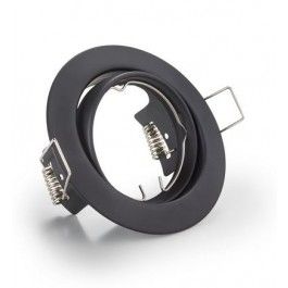 TRIO LEUCHTEN jura inbouwspot metaal mat zwart rond - 4017807378078