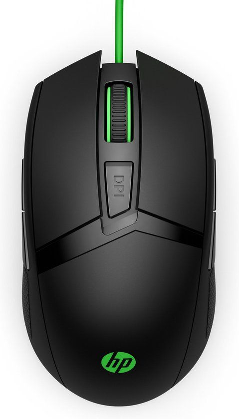 HP Pavilion Gaming 300 Muis Zwart, Groen