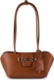 GUESS Janie Shoulder Satchel Bag Cognac
