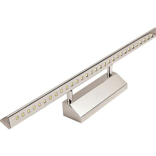 BES LED LED Spiegelverlichting - Schilderijverlichting - Rechthoek 6W - Glans Chroom Aluminium