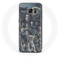 Maniacase Samsung Galaxy S6 Hoesje Game of Thrones Seizoen 8 De IJzeren Troon Poster Karakters Grijze Achtergrond