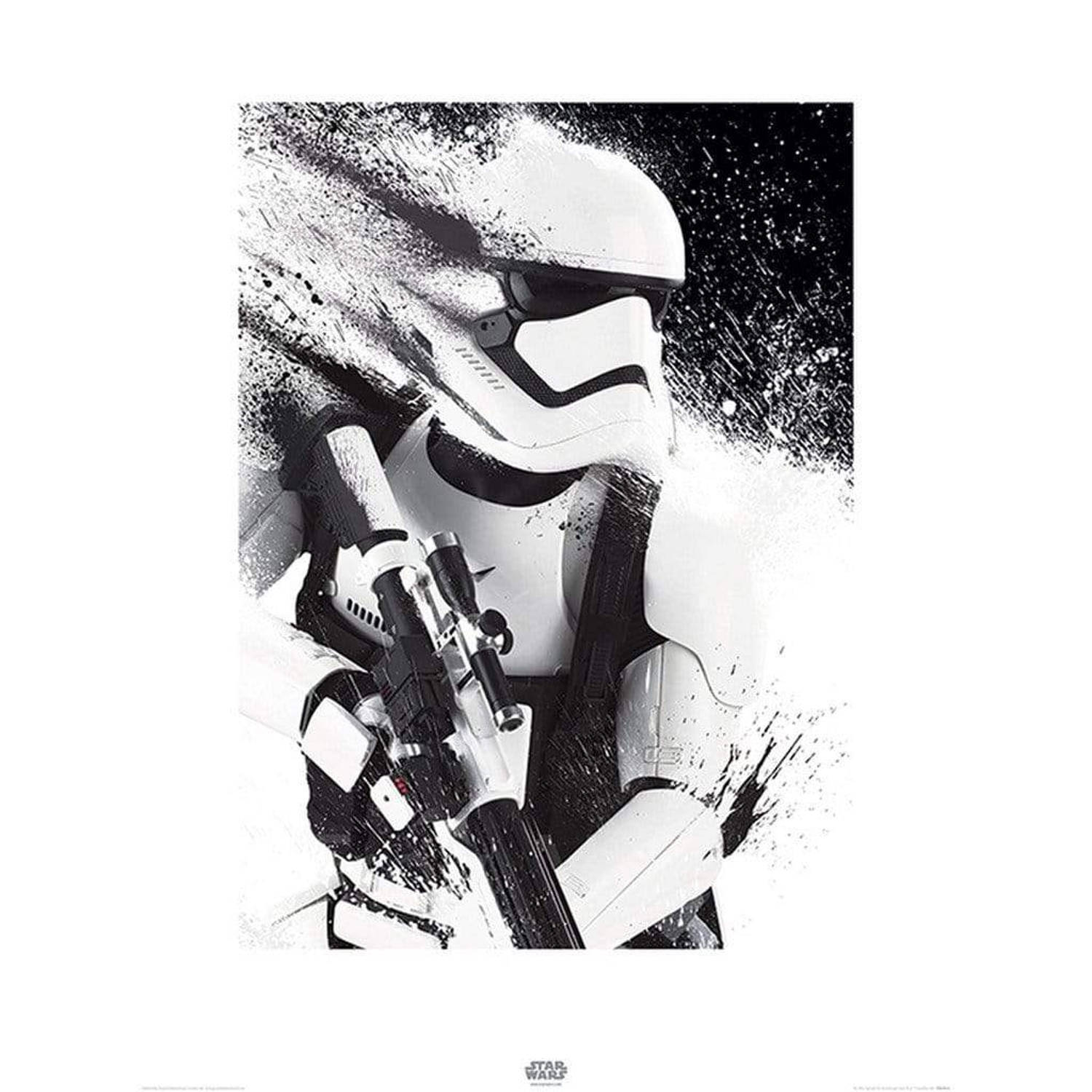 Pyramid star wars episode vii stormtrooper paint kunstdruk 60x80cm