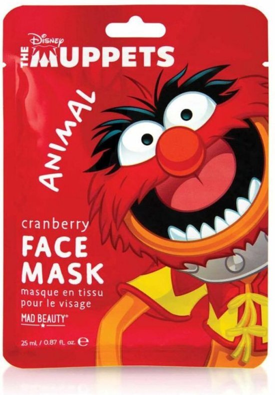 Gezichtsmasker Mad Beauty The Muppets Animal Bosbessen (25 ml)