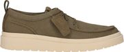 Clarks Polden Moc Veterschoenen Heren Olijfgroen Leer Maat 41