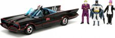 Batman Jada Toys DC Batmobil 1966 Deluxe met 4 figuren