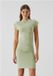Urban Classics Short Cotton Jersey Kokerjurk Groen XL