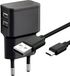 Goobay Double charging set 2.4 A, power supply with 2x USB output including USB charging cable, black Micro-USB