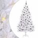 vidaXL Kunstmatige Hinged Kerstboom Wit 240 cm PVC en Staal
