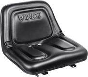 VEVOR Universele Tractorstoel van PVC-Kunstleer En Polyurethaanschuim Tractortractorstoel met Afvoergaten En Microveiligheidsschakelaar Bestuurdersstoel Enkele Stoel 160-340 mm Gleuf