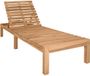 vidaXL Lit de jardin teck massif