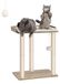 Poteau griffoir pour Chats avec Grandes Plateformes et Colonnes en Sisal