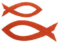 Petra's Knutsel-News strooidecoratie, Fliz, oranje, 18 x 12 x 5 cm