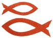 Petra's Knutsel-News strooidecoratie, Fliz, oranje, 18 x 12 x 5 cm