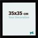 Your Decoration - Cadre photo 35x35 cm - MDF - Noir laqué - Mura