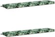 vidaXL Bankkussens SOEST 2 st 100% Polyester Bladpatroon