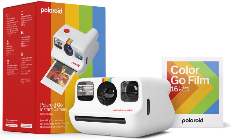 Polaroid Go Gen 2 White Instant Camera - Includes 16 Photos