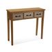 Versa Severn Console Tafel met 3 lades, Hout, Bruin