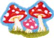Vervaco Knoopvormtapijt kit Paddestoelen 70 x 50 cm