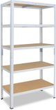 Shelfplaza HOME metalen stellingkast - 200x90x40 cm - wit - 5 planken