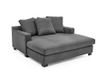 Atlantic Home Collection Nobel fauteuil XXL 100% polyester donkergrijs